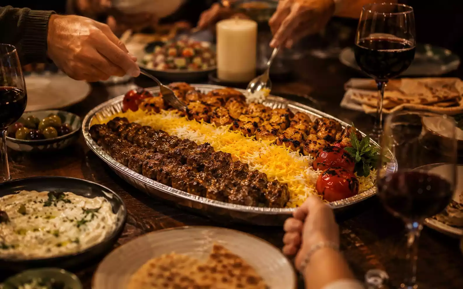 Family gathering catering platter