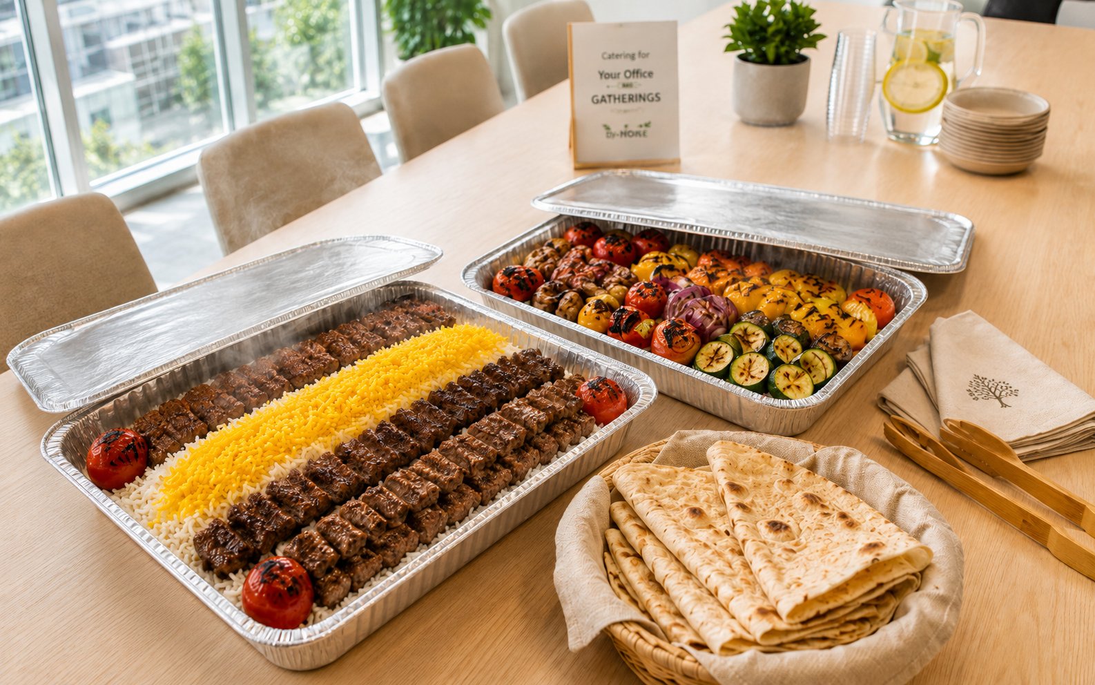 Office lunch catering platter